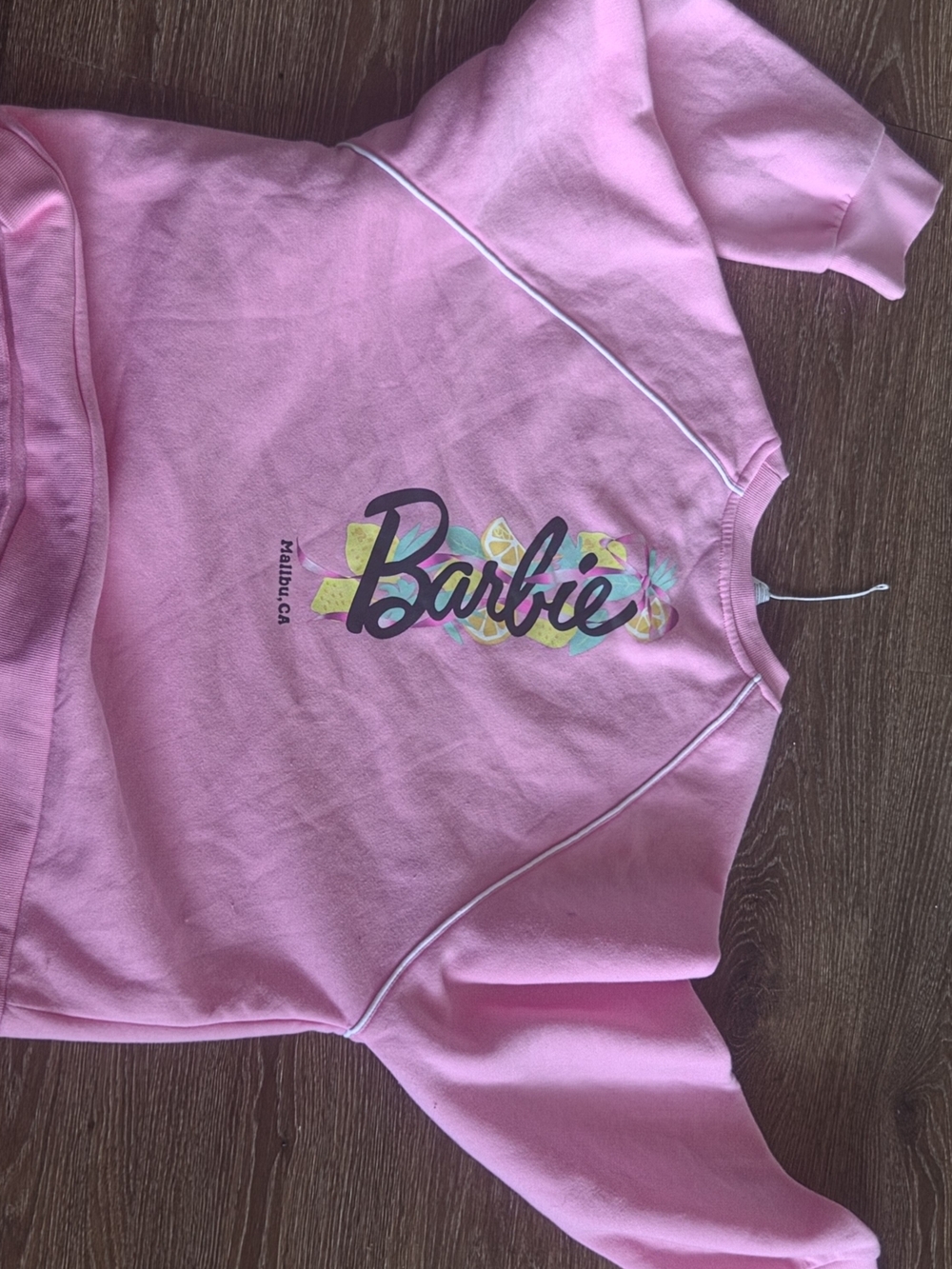 Barbie Sweatshirt Pink Malibu Size Large